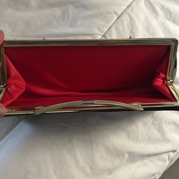 Vintage black patent leather clutch. - Picture 4 of 4